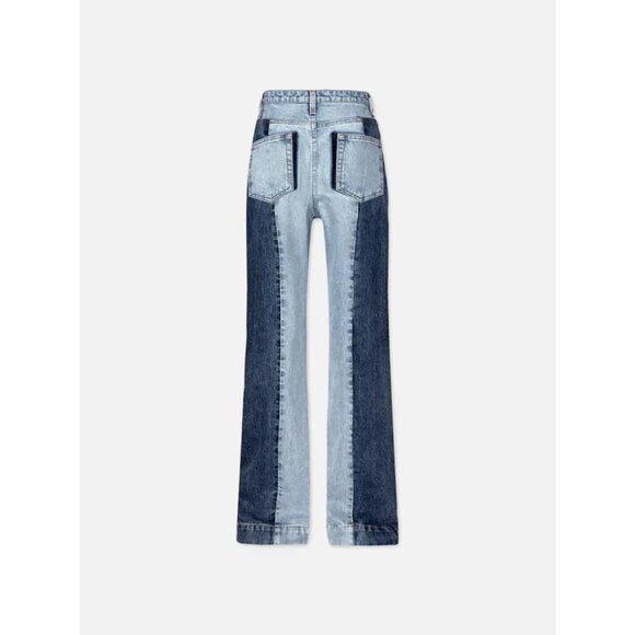 FRAME Atelier Pieced Slim Stacked Jeans. Sz: 27